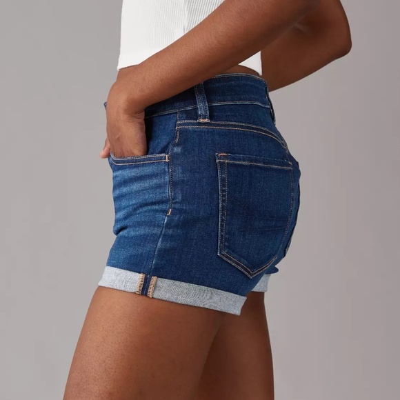 American Eagle -  AE Next Level High-Waisted Denim Short Short NTW - Picture 2 of 5